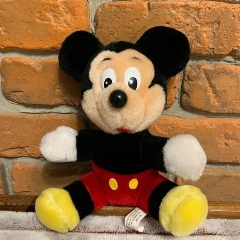 Vintage‎ Disney Mickey Mouse Plush Disneyland Walt World Stuffed Animal Toy